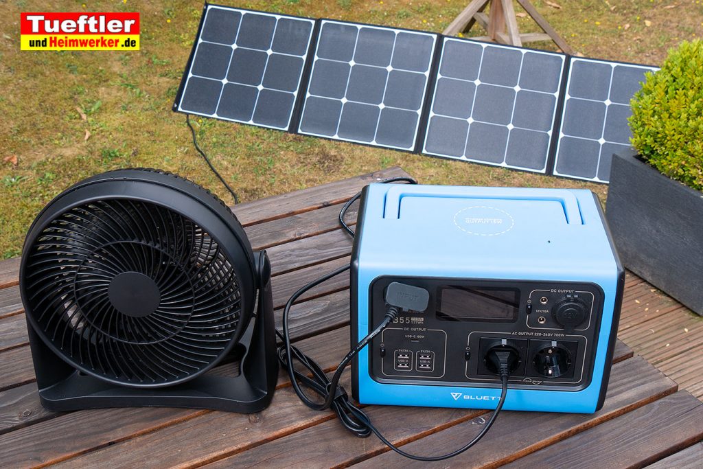 Bluetti Faltbare Solarpanel Sp Test Powerstation Eb Luefter