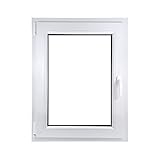 ECOPROF Kellerfenster | Langlebiges Kunststoff-Fenster | Maße 70x90 cm (700x900 mm) | Dreh-Kipp...