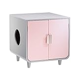 Staart Dyad Holz Katzenstreu-Box Katzentoilette Bett Chablis Pink Zartrosa