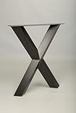 1 Paar Tischgestell X Form BestLoft® transparent Tischbeine Tischkufen Tischfüße Kufengestell...