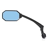 BriskMore Fahrrad Lenkerspiegel, High-Definition konvexe Anti-Blend blaue Glaslinse für Roller,...