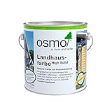 Osmo Landhausfarbe - hochdeckende Holzfarbe 2101 Weiß 0,75 L