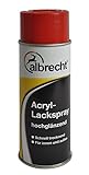 Albrecht Acryl-Lackspray hochglänzend RAL 3000 400 ml, rot, 3400405325300000400