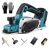 Akku-Hobel Kompatibel mit Makita 18V Akku, Professional 18V Akku Hobel Handhobel Elektrohobel...