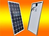 bau-tech Solarenergie 1 Stück 100Watt Solarmodul Solarpanel Photovoltaik Solarzelle monokristallin...