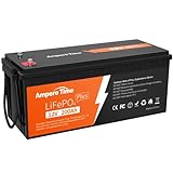 Ampere Time LiFePO4 200Ah Plus 12V Lithium Batterie Eingebautes 200A BMS, Max. 15000 Deep Cycles...