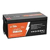 LiTime 12V 400Ah LiFePO4-Batterie,Perfekter Ersatz für Bleisäure-Batterie, 4000-15000 Zyklen,...