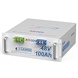Redodo 48V 100AH Lithium LiFePO4 Batterie, Perfekter Ersatz für AGM Batterie, Max. 4800W...