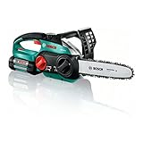 Bosch DIY Kettensäge AKE 30 LI, Akku, Ladegerät, 80 ml Kettensägenöl, Karton (36 V, 2,6 Ah, 5,2...