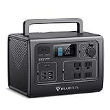 BLUETTI Tragbare Powerstation EB55, 537Wh LiFePO4 Batterie-Backup mit 2 700W AC Ausgängen (1400W...