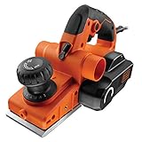 Black+Decker Hobel (mit Zubehör, 750 Watt, Hartmetall-Wendemesser, umstellbarer Spanauswurf,...