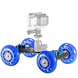 Neewer® Professional Tabletop Mobile Rollen Slider Dolly Auto Skater Video Track Schiene für...