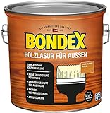 Bondex Holzlasur für Außen Oregon Pine 2,5 L für 32 m² | Hoher Wetter- und UV-Schutz |...