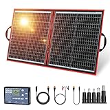 DOKIO Solarpanel Faltbar 80W Tragbar Monokristalline Solarmodule (Gewicht: 2,1 Kg) mit...