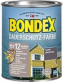 Bondex Dauerschutz Farbe Taupe (Montana) 0,75 L für 7 m² | Hervorragende Farbstabilität | Wetter-...