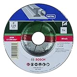 Bosch 2609256341 DIY Schruppscheiben Metall 125 mm ø x 6 mm gekröpft