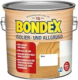 Bondex Isolier- und Allgrund Weiß 2,5 L für 20 m² | Schutz vor Verfärbungen | Haftvermittler...