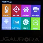 JGAURORA-A5-3D-Drucker-Test-Display-Hauptscreen