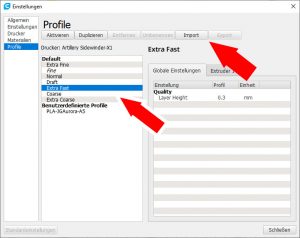 Artillery-Sidewinder-X1-Test-Cura-nutzen-0-Cura-Drucker-Profil-Inmport