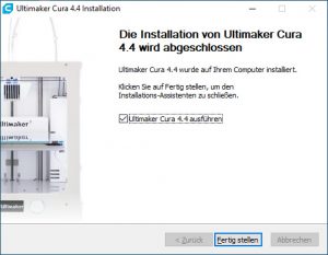 Artillery-Sidewinder-X1-Test-Cura-nutzen-0-Cura-Installation-2