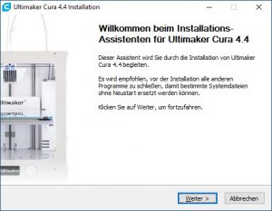 Artillery-Sidewinder-X1-Test-Cura-nutzen-0-Cura-Installation