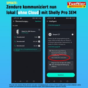 Shelly Pro 3EM lokal ohne Cloud nutzen